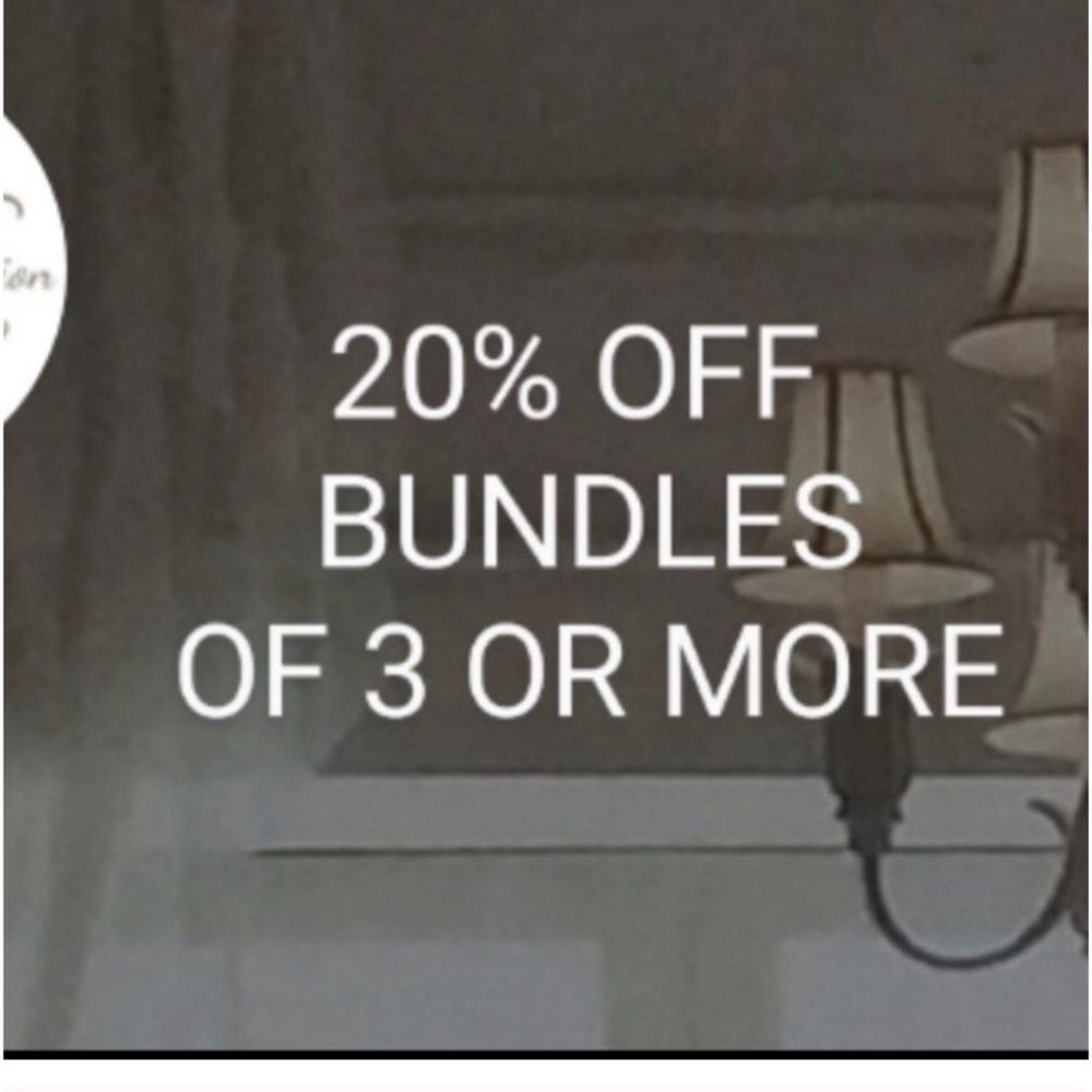 Bundle 3 Or More And Get 20% off!!